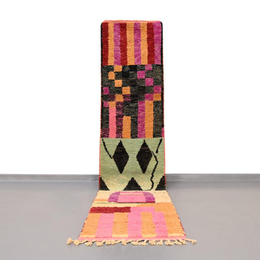 Moroccan Vintage Runner Rug 2.3 x 10.7 feet - Ettilux Home